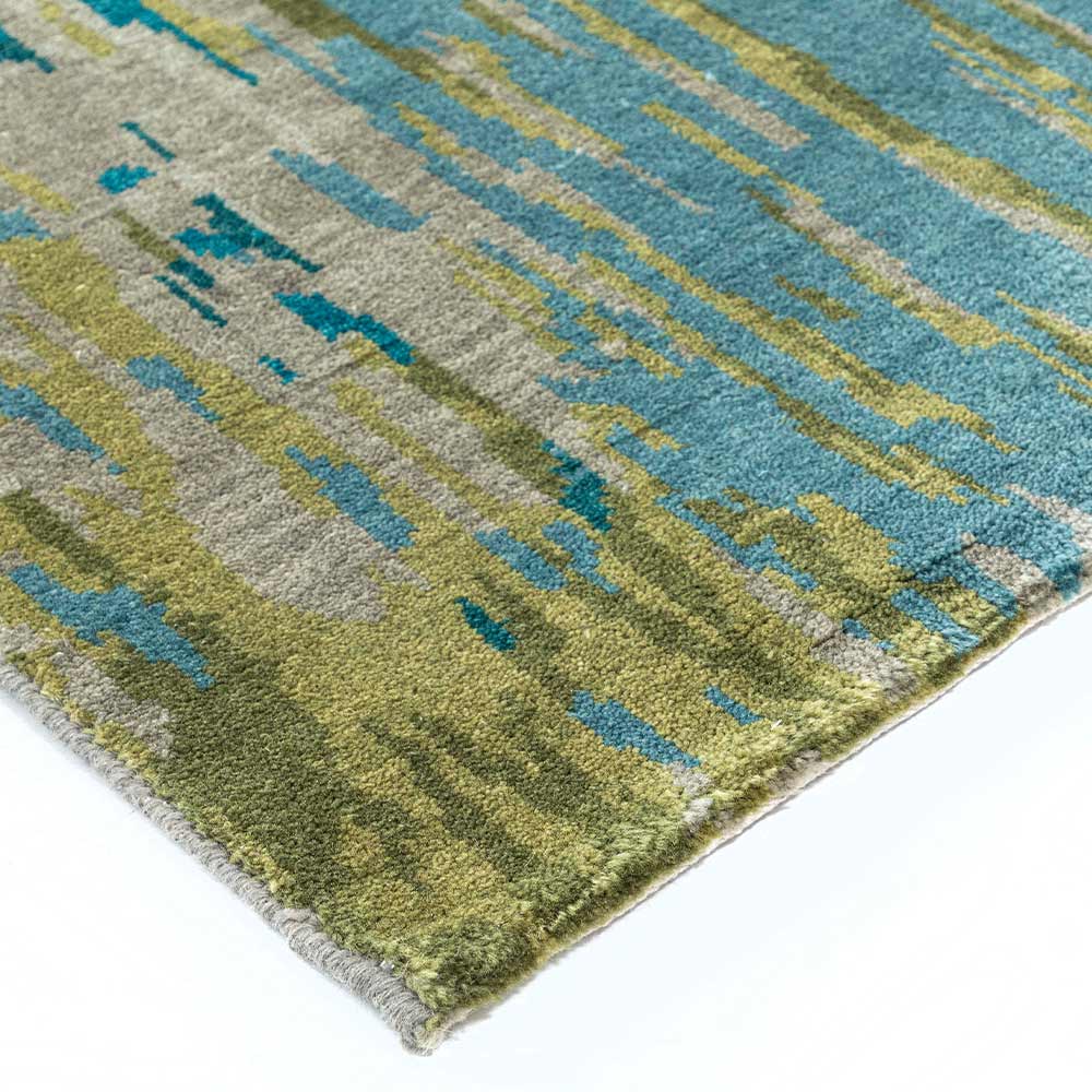 Cyano-B1 Hand Knotted Woollen Rug - New Zealand Wool - Hand Knotted - Ajaypee Carpets (Thumbnail 3)