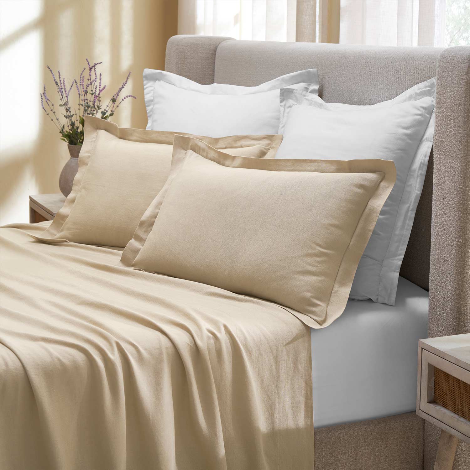 Daisy Linen Bedsheet Set handmade carpet
