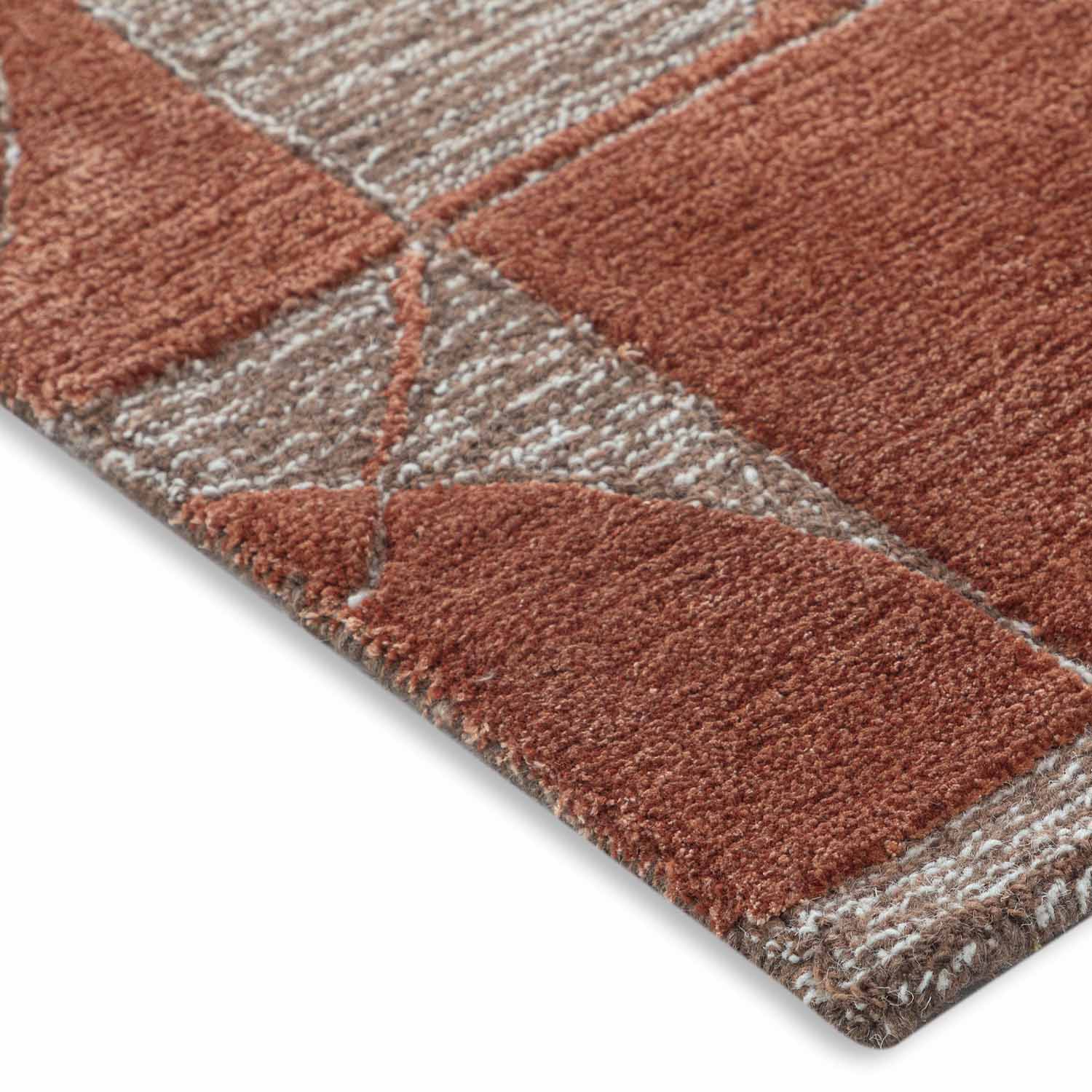 Dakarai Hand Tufted Woollen And Viscose Rug - Wool & Viscose Blend - Hand Tufted - Ajaypee Carpets (Thumbnail 3)