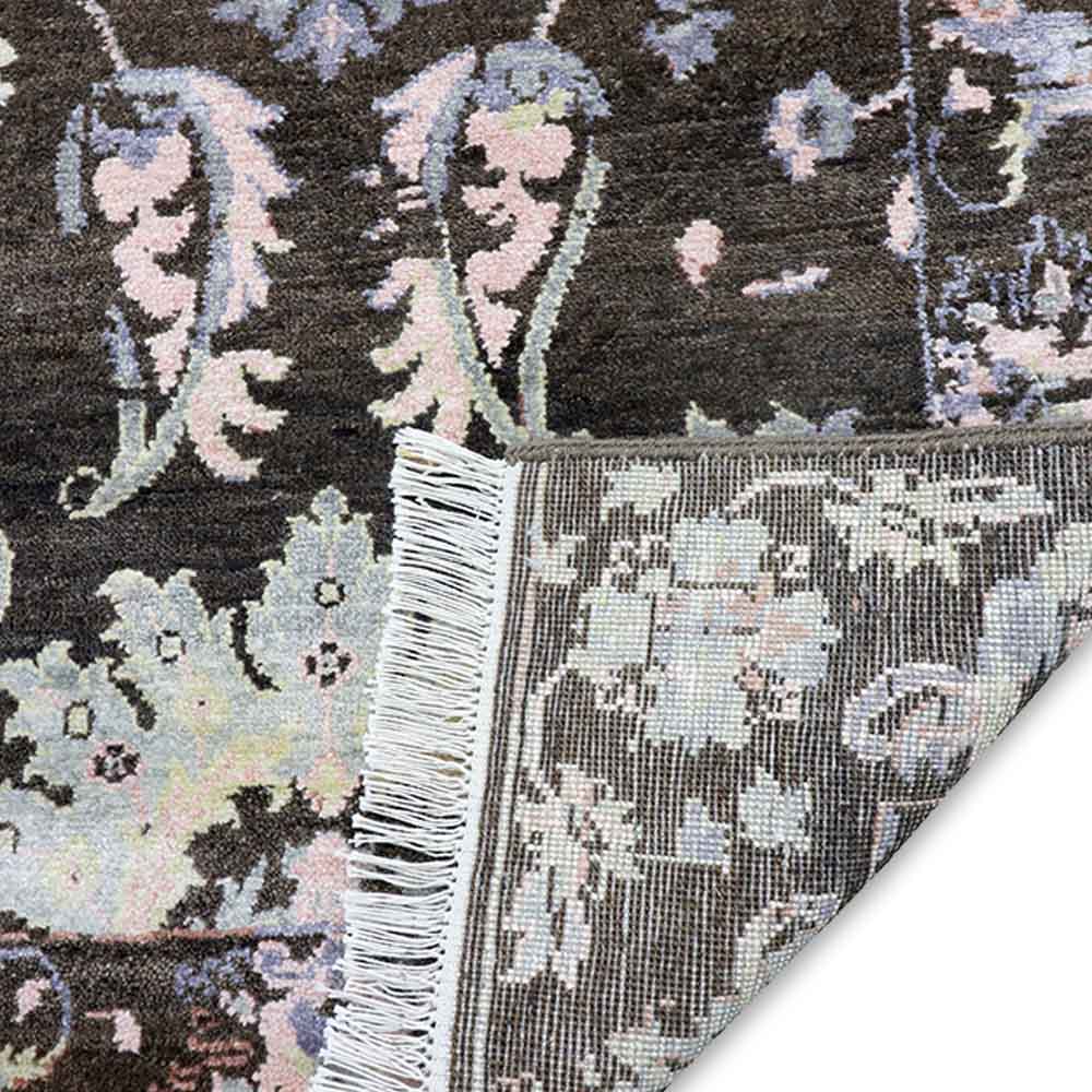 Damir Hand Knotted Woollen And Viscose Runner - Wool & Viscose Blend - Hand Knotted - Ajaypee Carpets (Thumbnail 4)