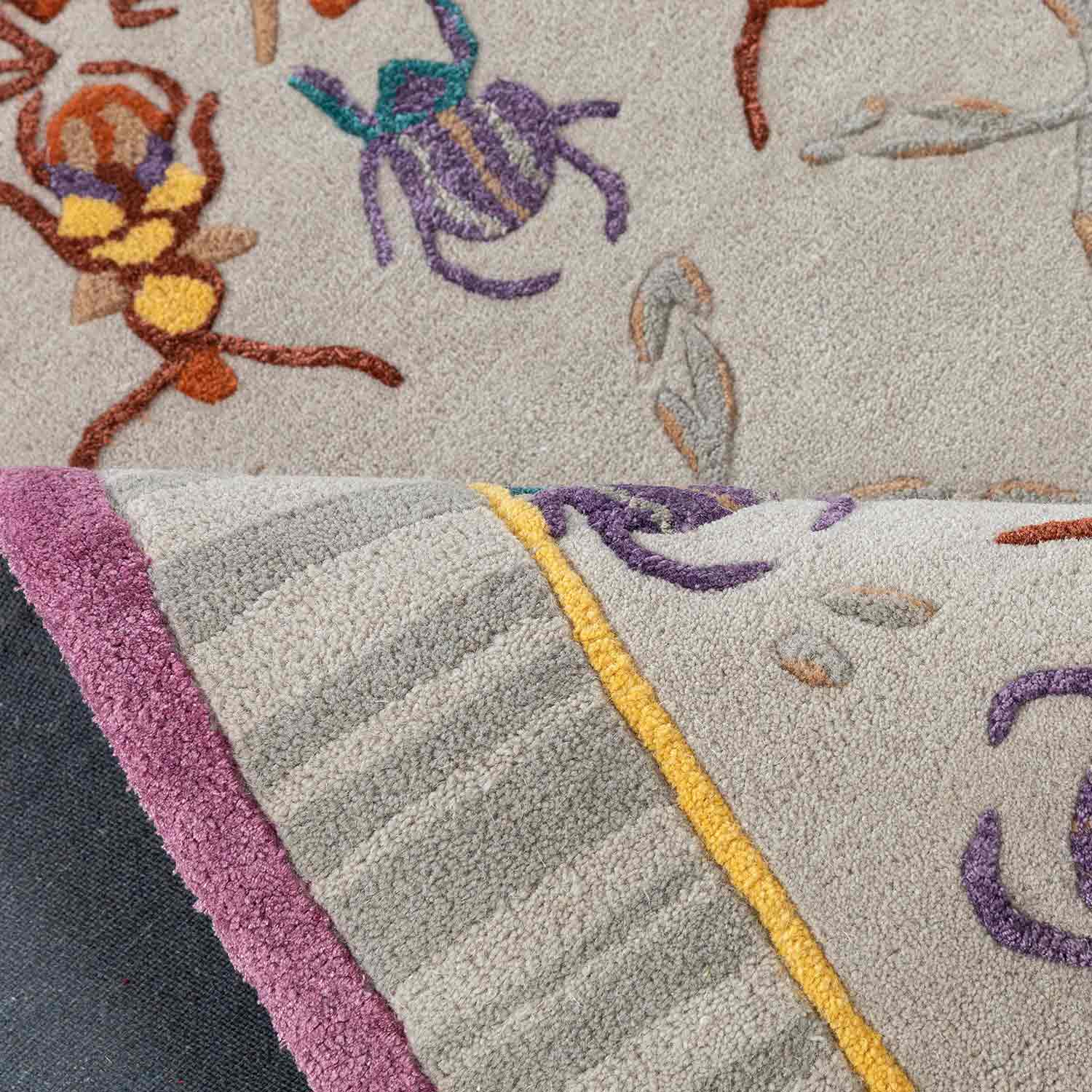 Dance Concentric Hand Tufted Woollen And Viscose Rug - Wool & Viscose Blend - Hand Tufted - Ajaypee Carpets (Thumbnail 3)