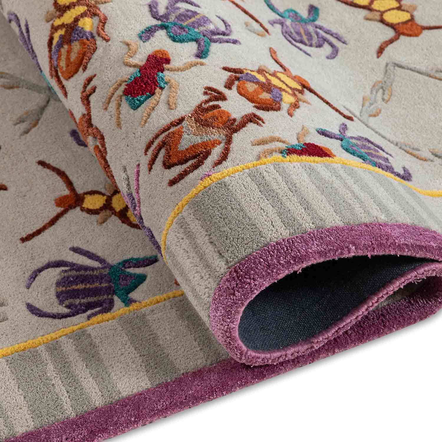 Dance Concentric Hand Tufted Woollen And Viscose Rug - Wool & Viscose Blend - Hand Tufted - Ajaypee Carpets (Thumbnail 4)