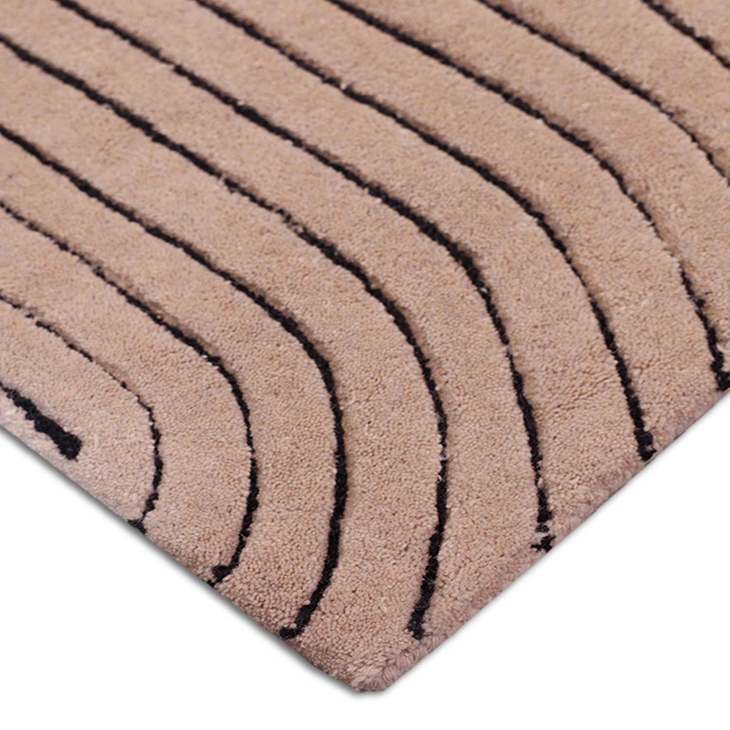 Dendera Hand Tufted Woollen And Viscose Rug - Wool & Viscose Blend - Hand Tufted - Ajaypee Carpets (Thumbnail 3)