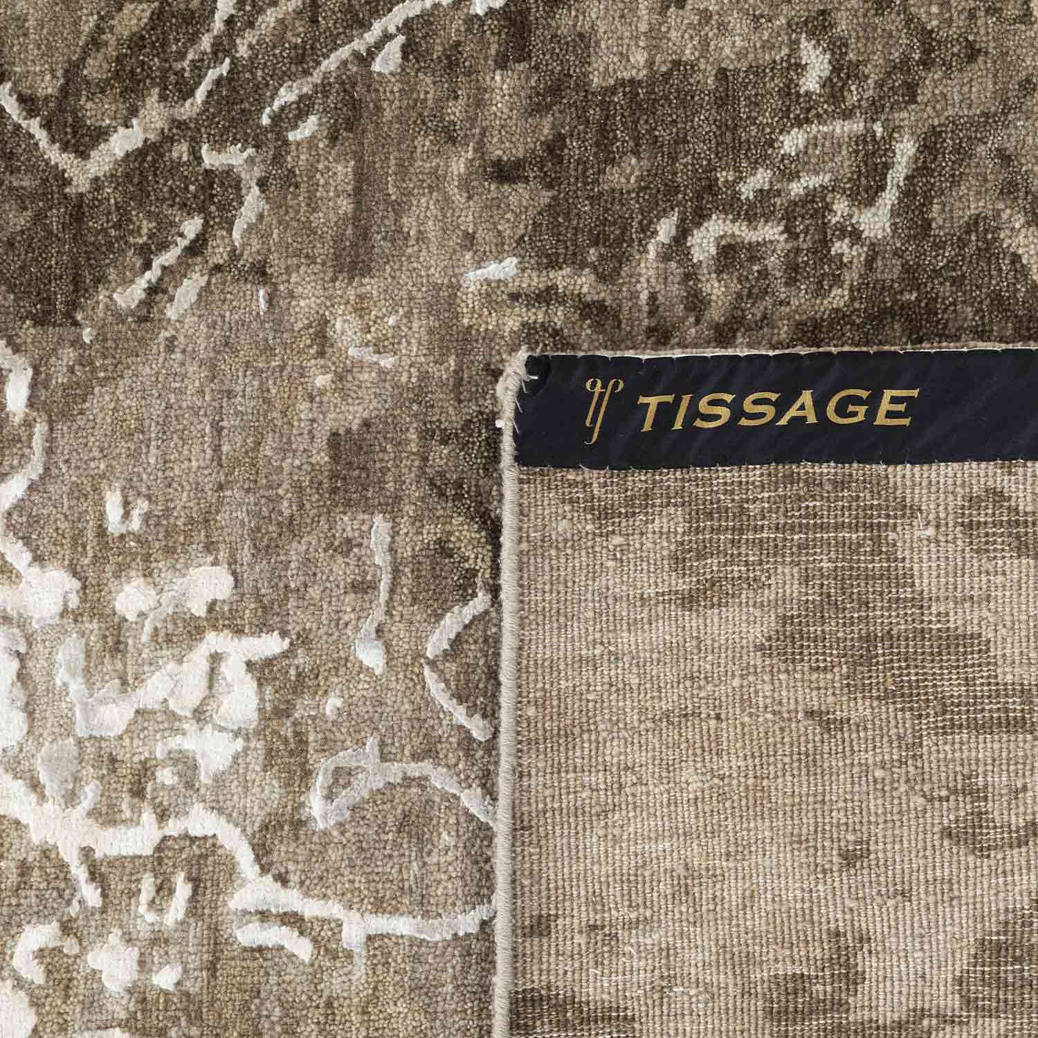 Dhara Hand Knotted Woollen And Silk Rug - Wool & Silk Blend - Hand Knotted - Ajaypee Carpets (Thumbnail 5)
