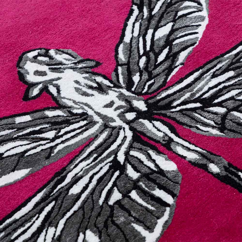 Dragonfly  Hand Tufted Woollen Rug - New Zealand Wool - Hand Tufted - Ajaypee Carpets (Thumbnail 5)
