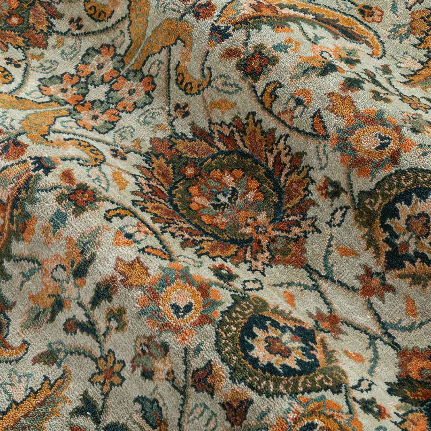 Dweep  Hand Knotted  Woollen Rug - New Zealand Wool - Hand Knotted - Ajaypee Carpets (Thumbnail 3)