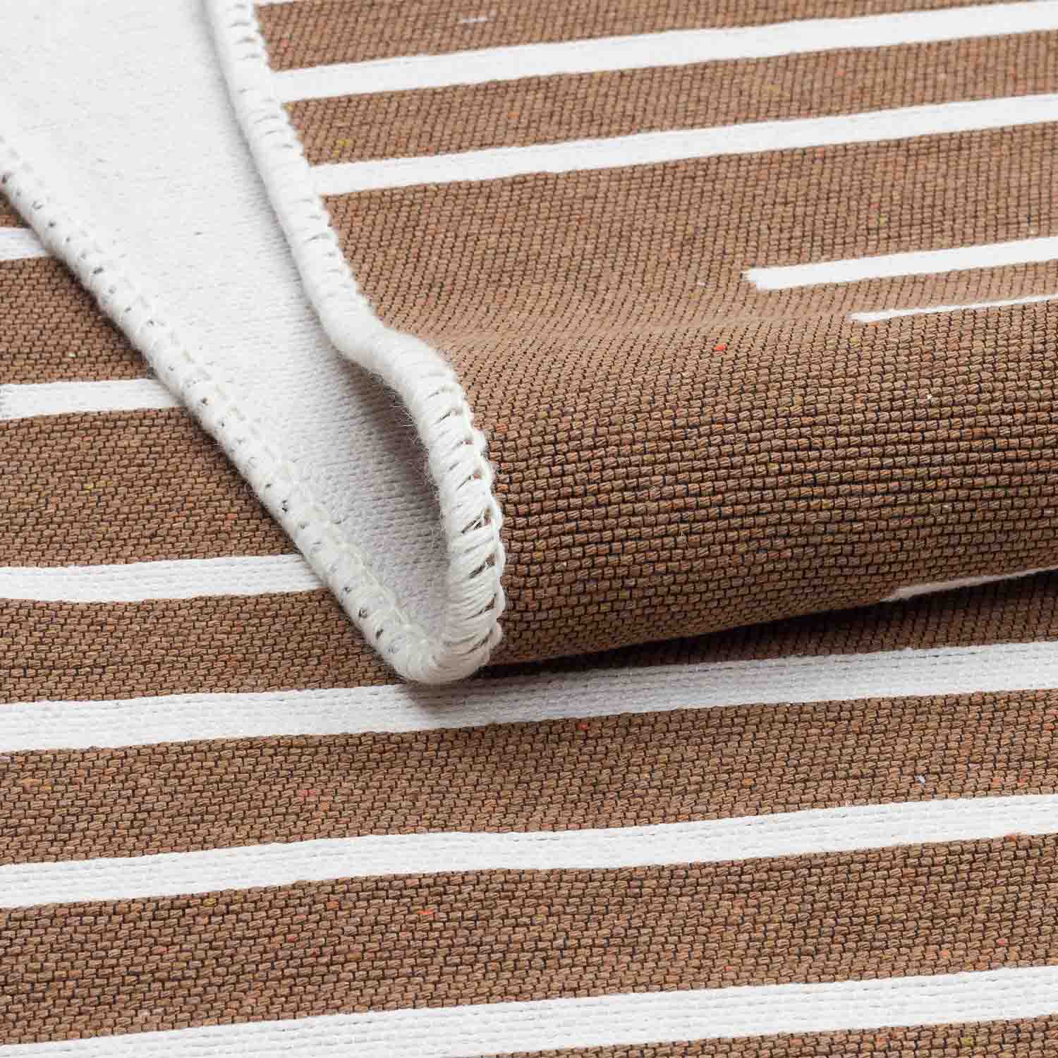 Fahad Recycled Cotton Reversible Kilim - Cotton - Kilim - Ajaypee Carpets (Thumbnail 5)