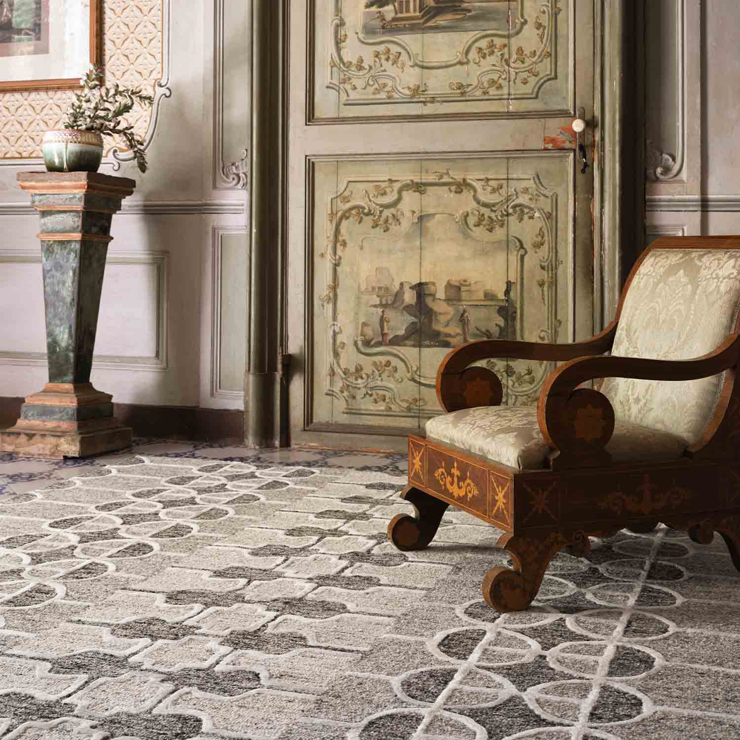 Abbey- 03 Hand Tufted Woollen Rug By Mariella Ienna - New Zealand Wool - Hand Tufted - Ajaypee Carpets