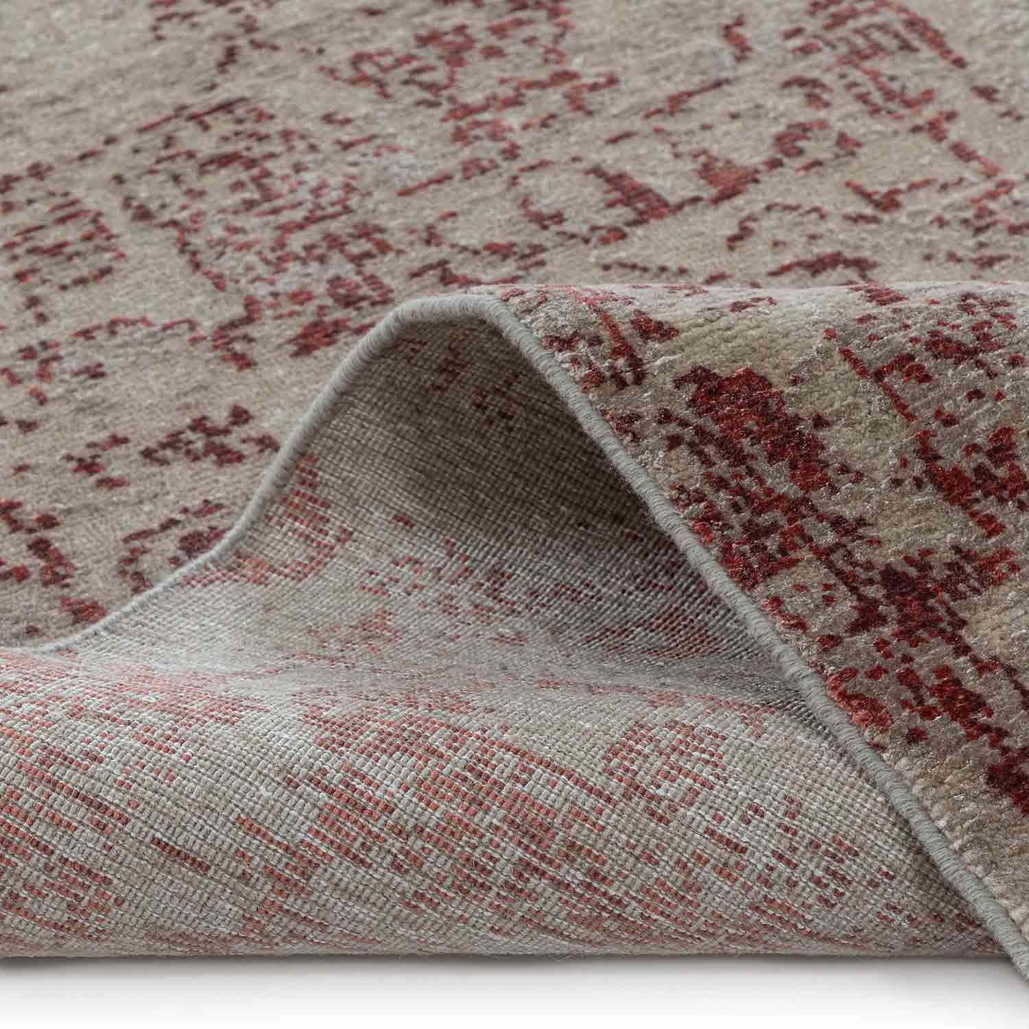 Abiha-X Hand Knotted Woollen And Viscose Rug - Wool & Viscose Blend - Hand Knotted - Ajaypee Carpets (Thumbnail 4)