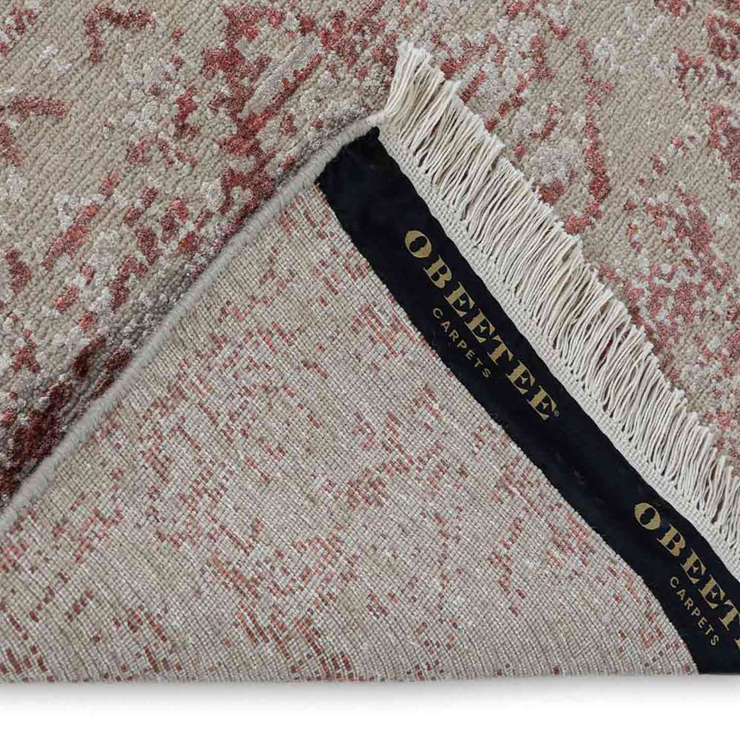 Abiha-X Hand Knotted Woollen And Viscose Rug - Wool & Viscose Blend - Hand Knotted - Ajaypee Carpets (Thumbnail 5)