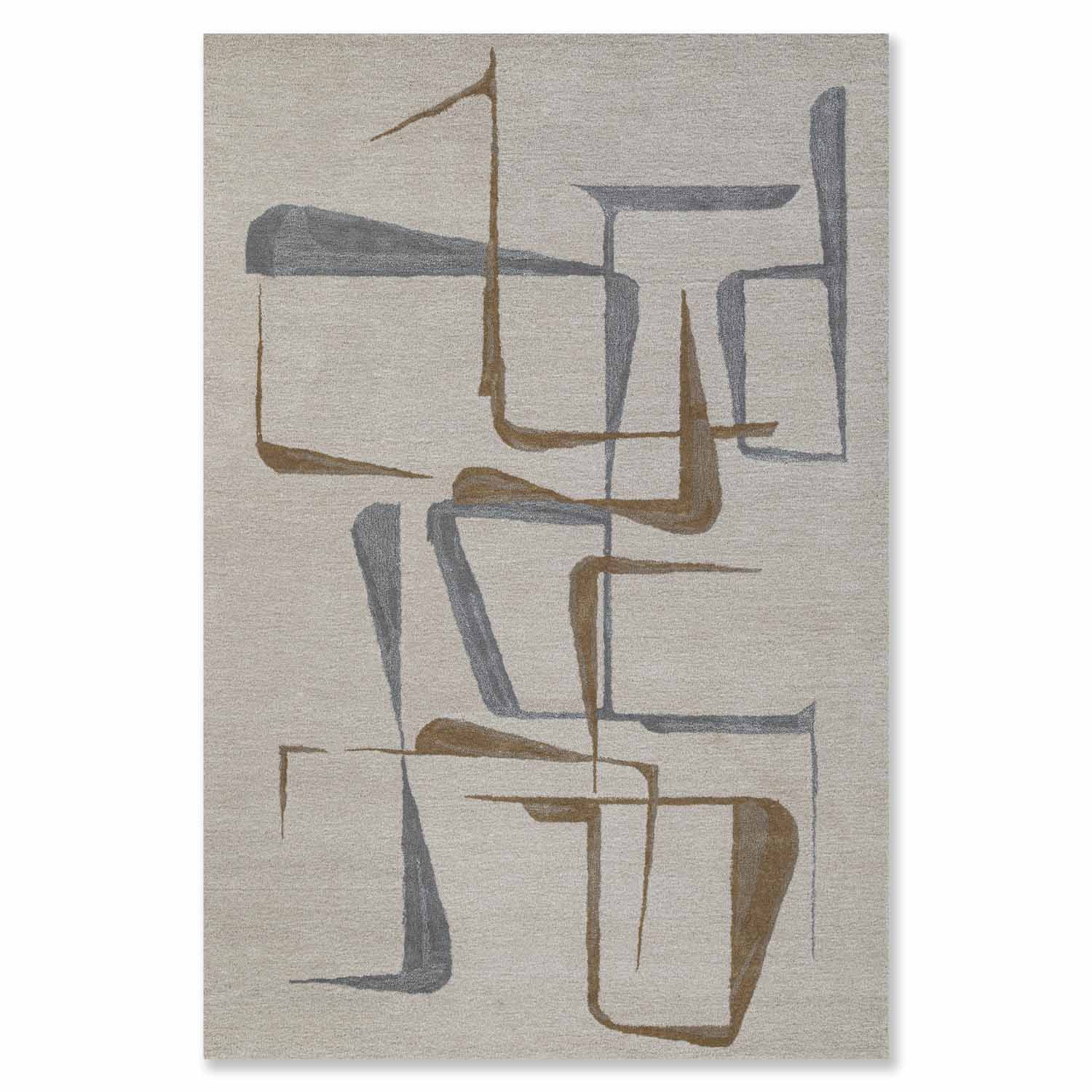 Abrax Hand Tufted Woollen And Viscose Rug - Wool & Viscose Blend - Hand Tufted - Ajaypee Carpets (Thumbnail 2)