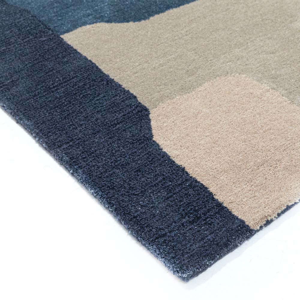 Abstract Hand Tufted Woollen And Viscose Rug - Wool & Viscose Blend - Hand Tufted - Ajaypee Carpets (Thumbnail 5)