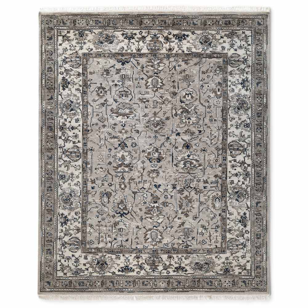 Adorn Hand Knotted Woollen Rug - New Zealand Wool - Hand Knotted - Ajaypee Carpets (Detail)