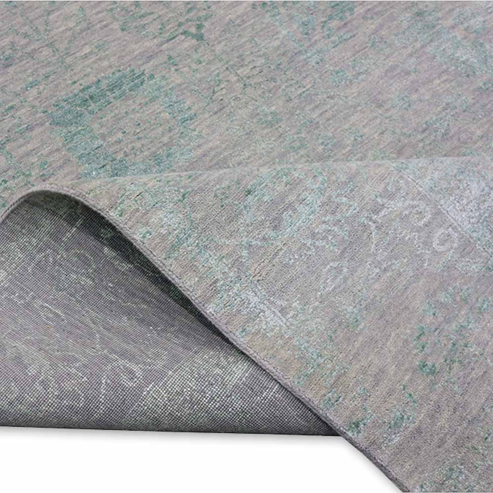 Alana Hand Knotted Woollen And Viscose Rug - Wool & Viscose Blend - Hand Knotted - Ajaypee Carpets (Thumbnail 3)