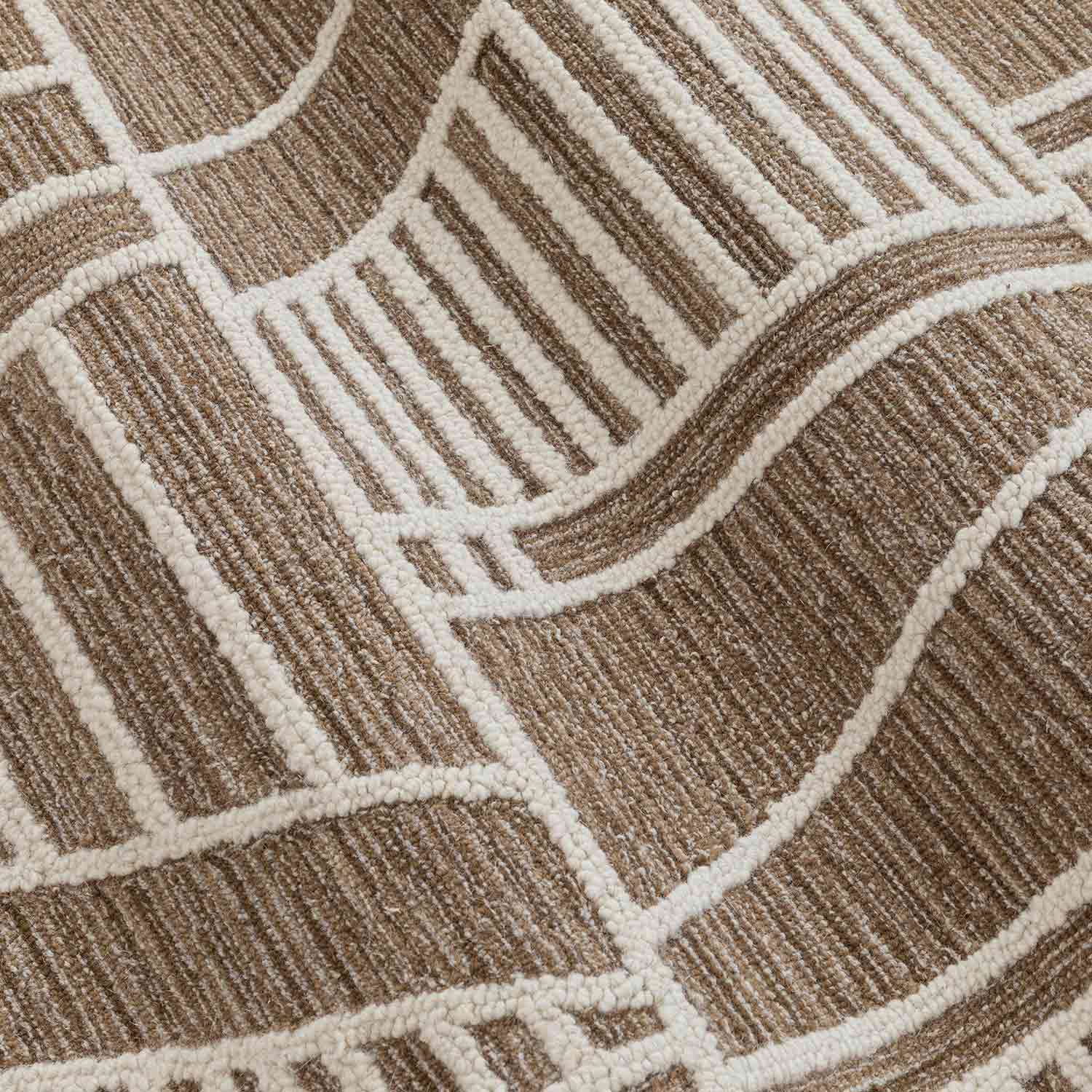 Alba Hand Tufted Woollen Rug - New Zealand Wool - Hand Tufted - Ajaypee Carpets (Detail)