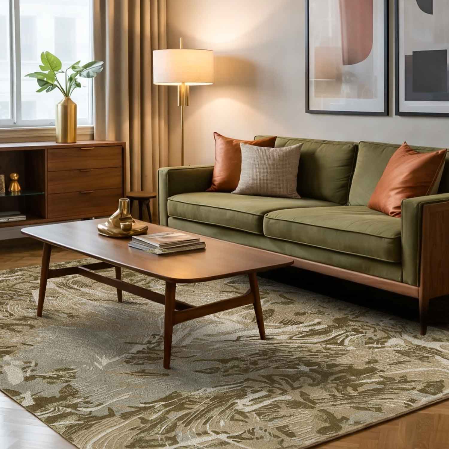 Algaform Hand Tufted Woollen Rug - New Zealand Wool - Hand Tufted - Ajaypee Carpets