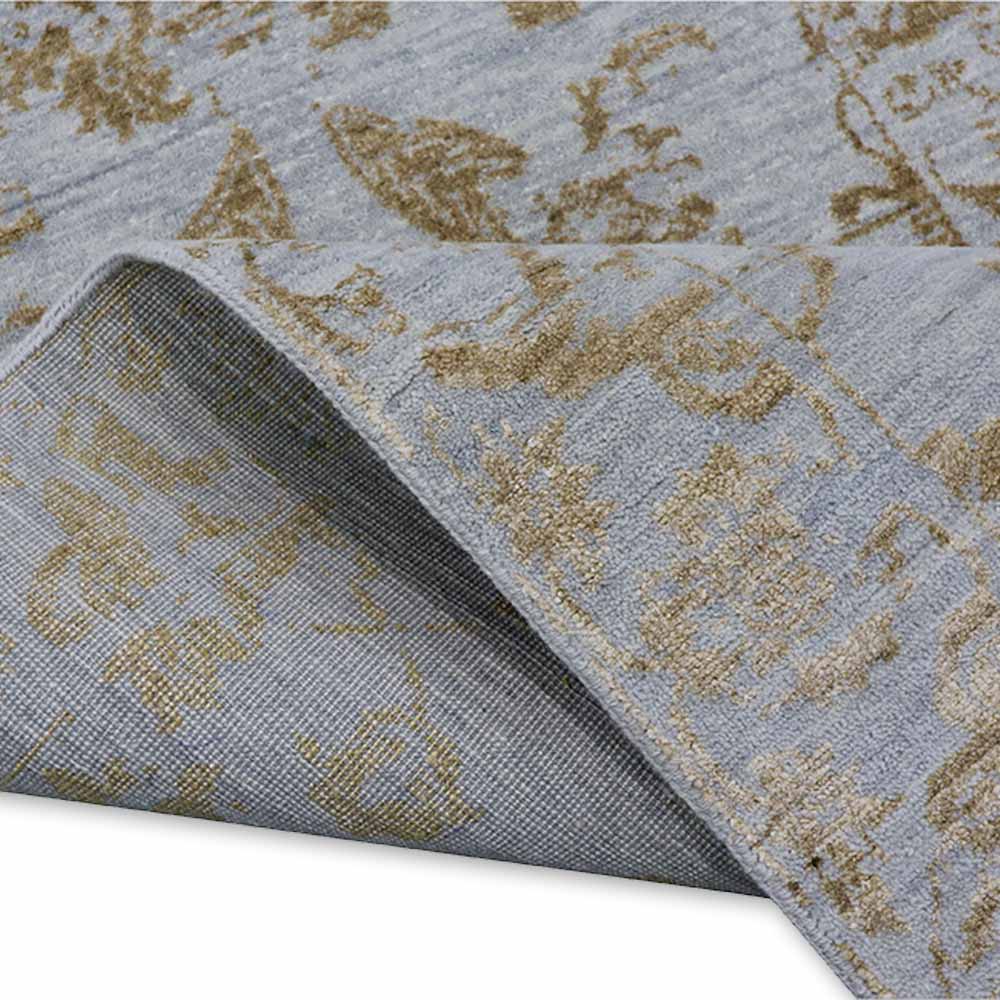 Alistair Hand Knotted Woollen And Viscose Runner - Wool & Viscose Blend - Hand Knotted - Ajaypee Carpets (Thumbnail 3)