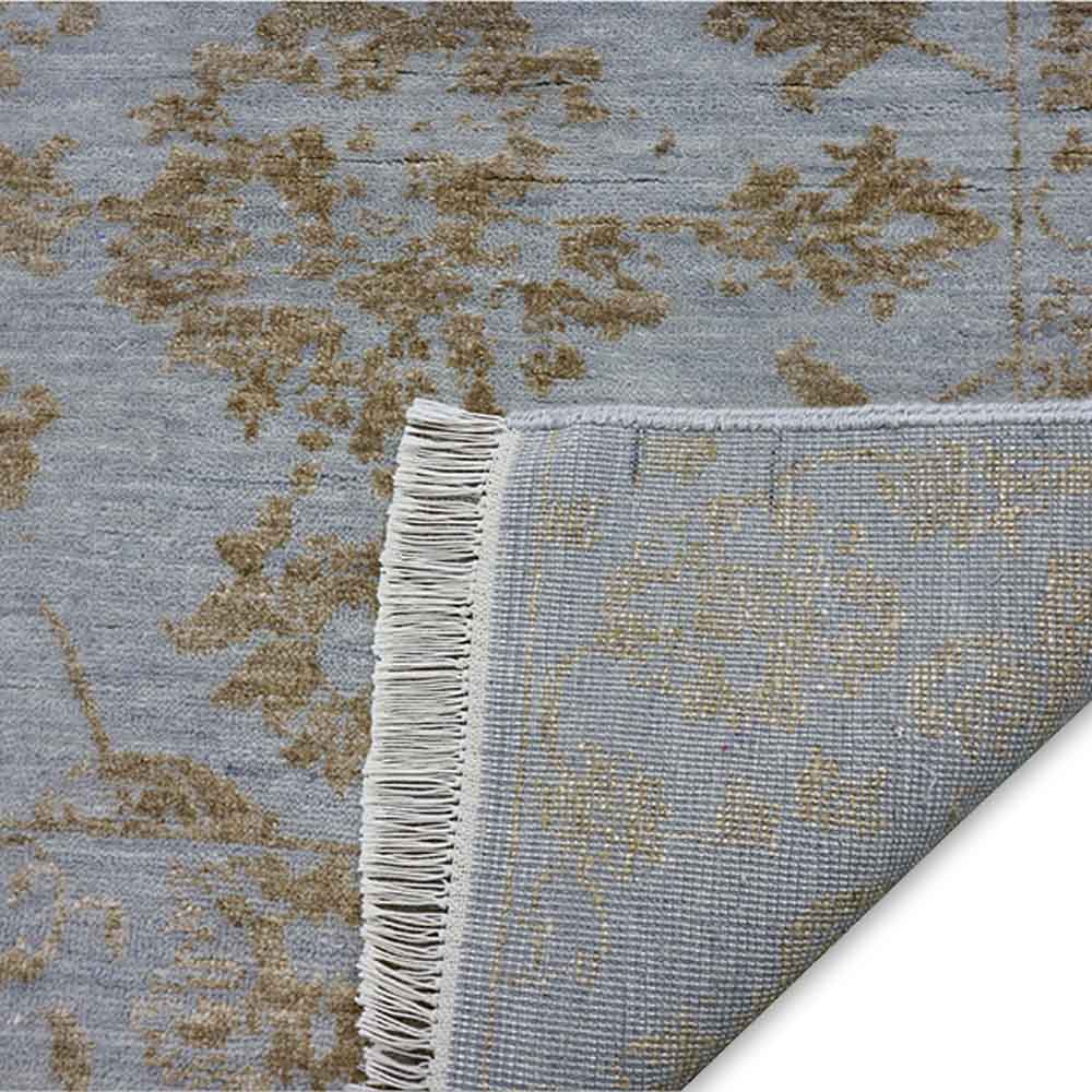 Alistair Hand Knotted Woollen And Viscose Runner - Wool & Viscose Blend - Hand Knotted - Ajaypee Carpets (Thumbnail 4)