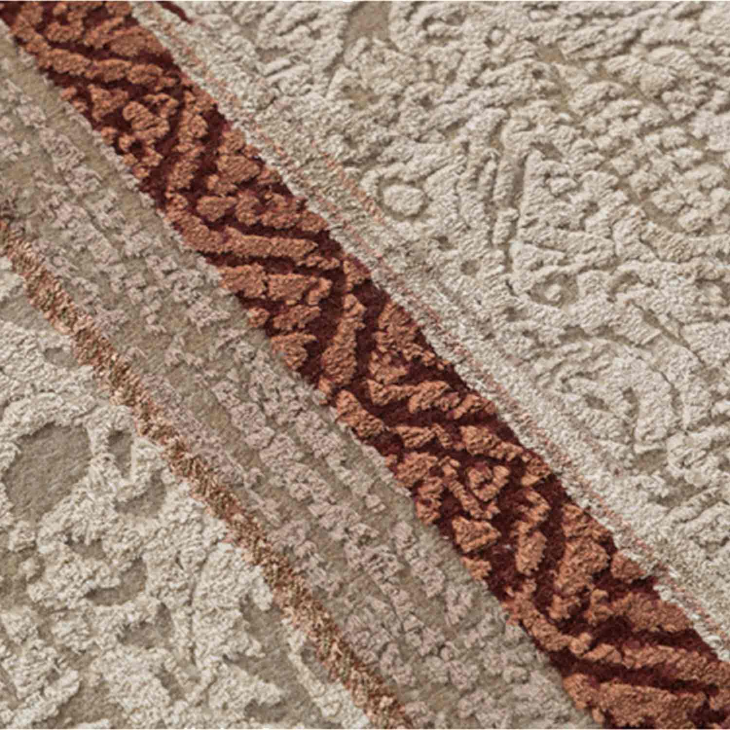 Alvin Hand Knotted Woollen and Silk Runner By Tarun Tahiliani - Wool & Silk Blend - Hand Knotted - Ajaypee Carpets (Thumbnail 3)