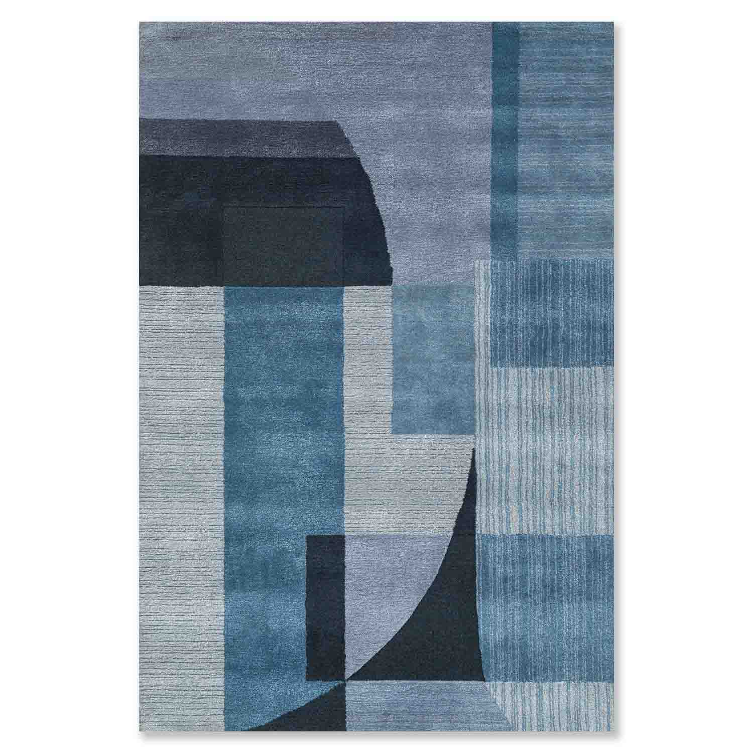 Ammon Hand Tufted Woollen And Viscose Rug - Wool & Viscose Blend - Hand Tufted - Ajaypee Carpets (Detail)