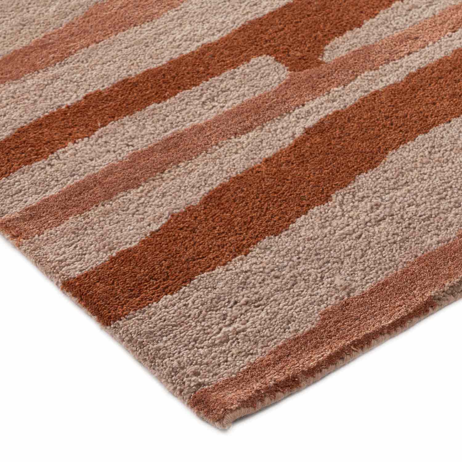 Amui Hand Tufted Woollen Rug - New Zealand Wool - Hand Tufted - Ajaypee Carpets (Detail)