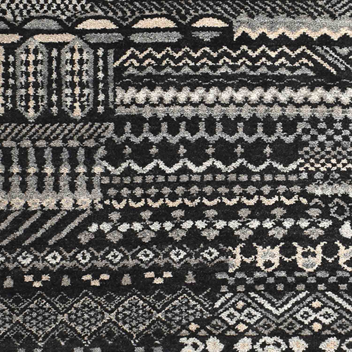 Ancient Impression Hand Knotted Woollen Rug - New Zealand Wool - Hand Knotted - Ajaypee Carpets (Thumbnail 3)