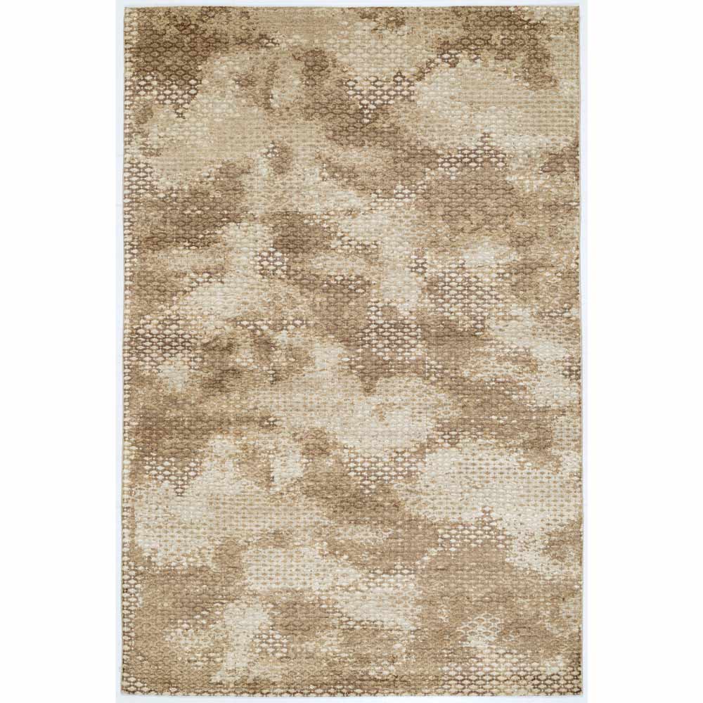 Anemone Hand Knotted Woollen and Viscose Rug - Wool & Viscose Blend - Dhurrie - Ajaypee Carpets (Detail)