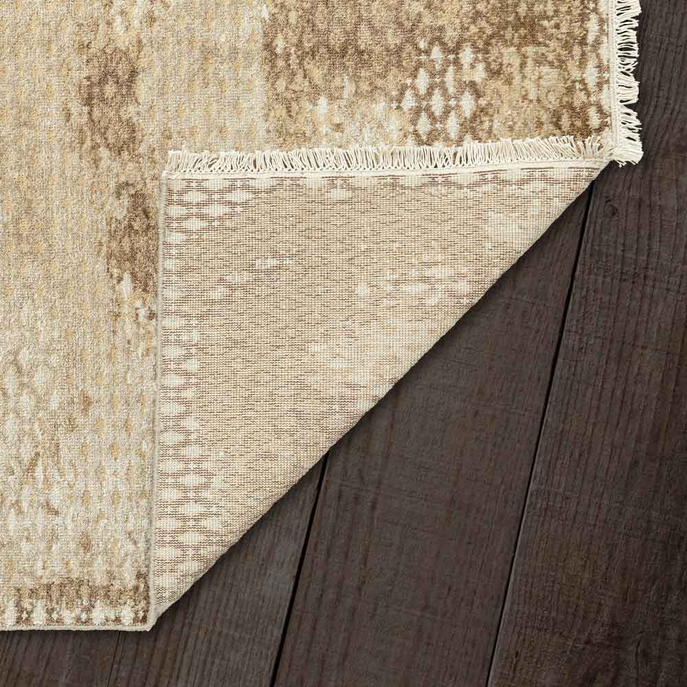 Anemone Hand Knotted Woollen and Viscose Rug - Wool & Viscose Blend - Dhurrie - Ajaypee Carpets (Thumbnail 5)
