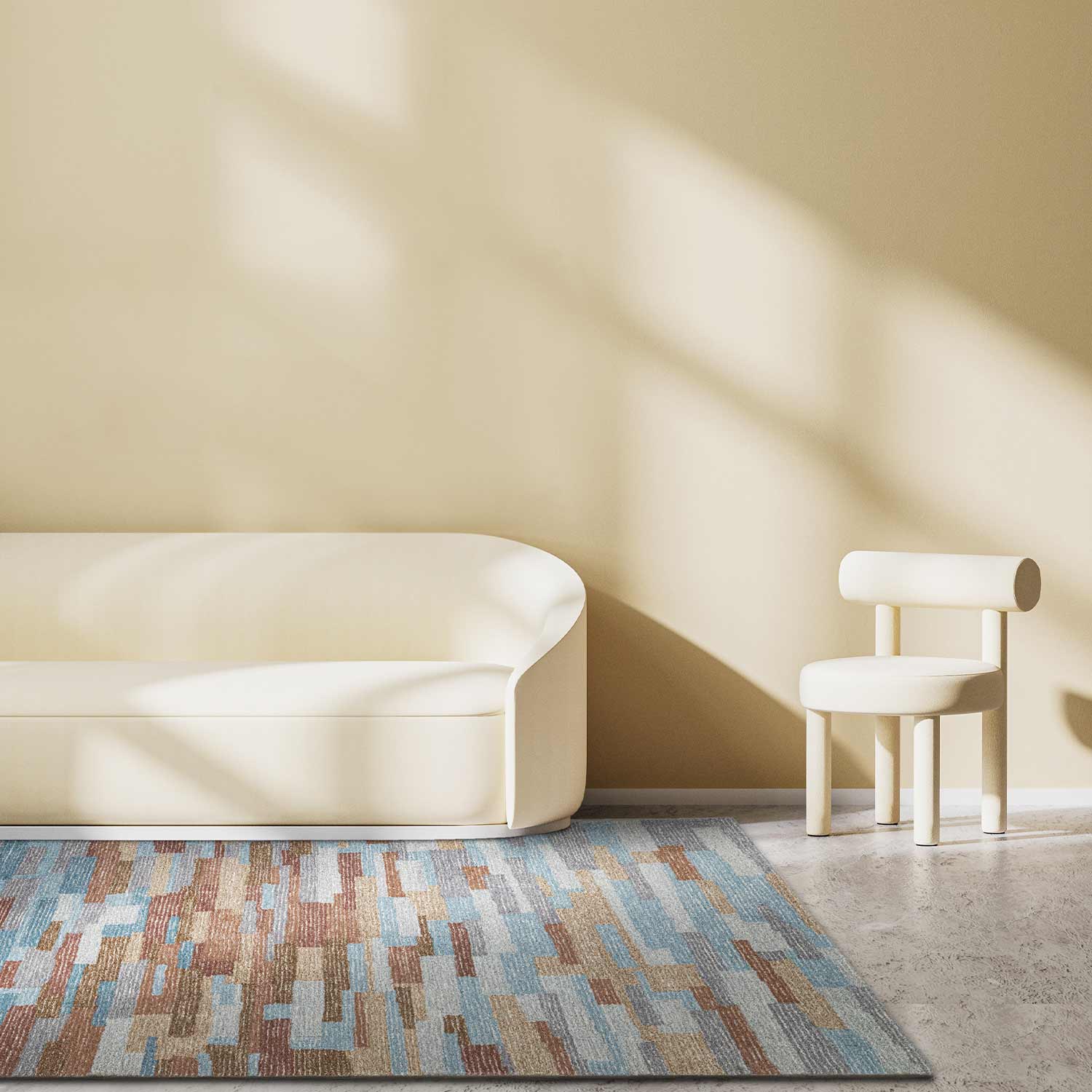 Anippe Hand Tufted Woollen And Viscose Rug – Wool & Viscose Blend Hand Tufted handmade carpet by Ajaypee Carpets