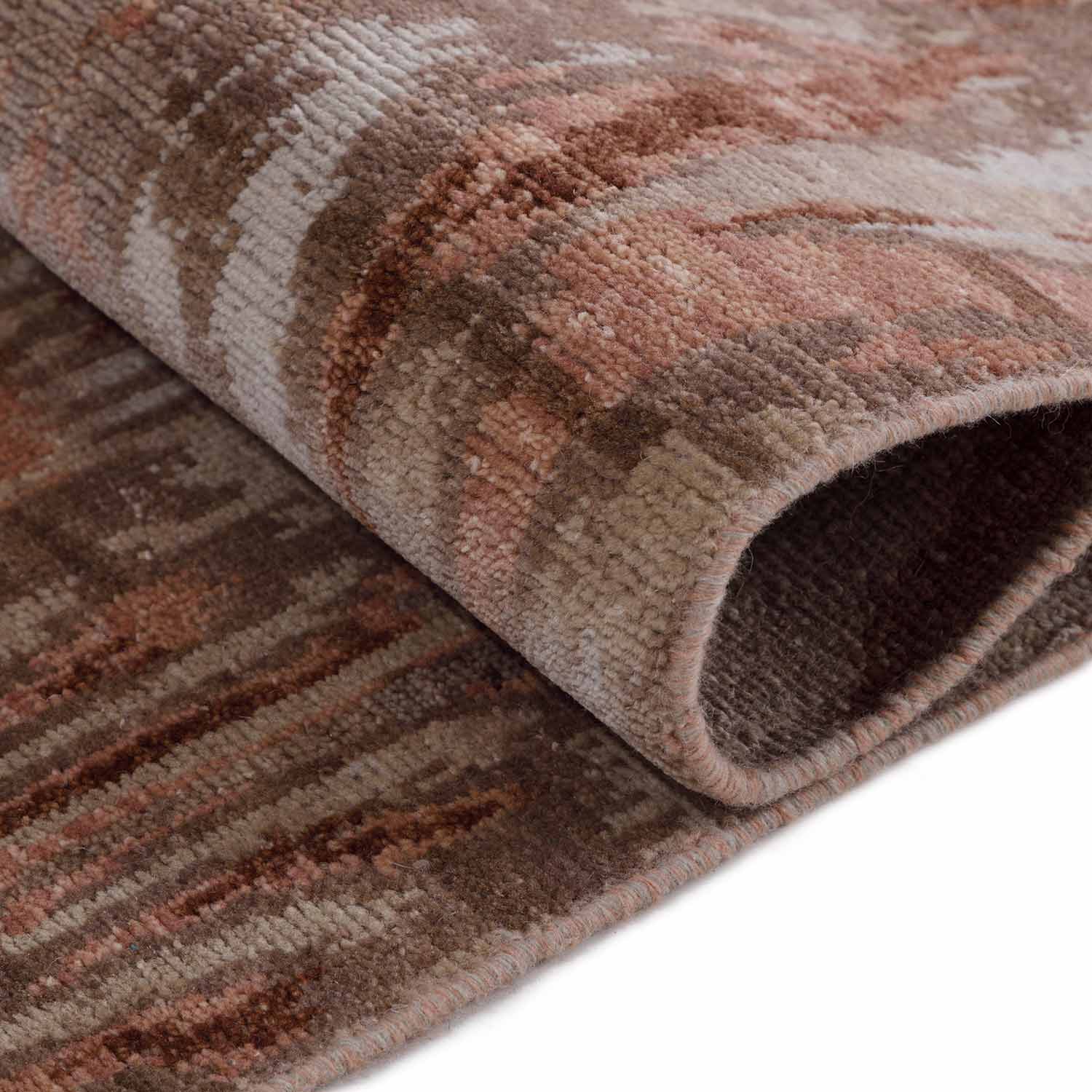 Anvita Hand Knotted  Woollen Rug - New Zealand Wool - Hand Knotted - Ajaypee Carpets (Thumbnail 3)