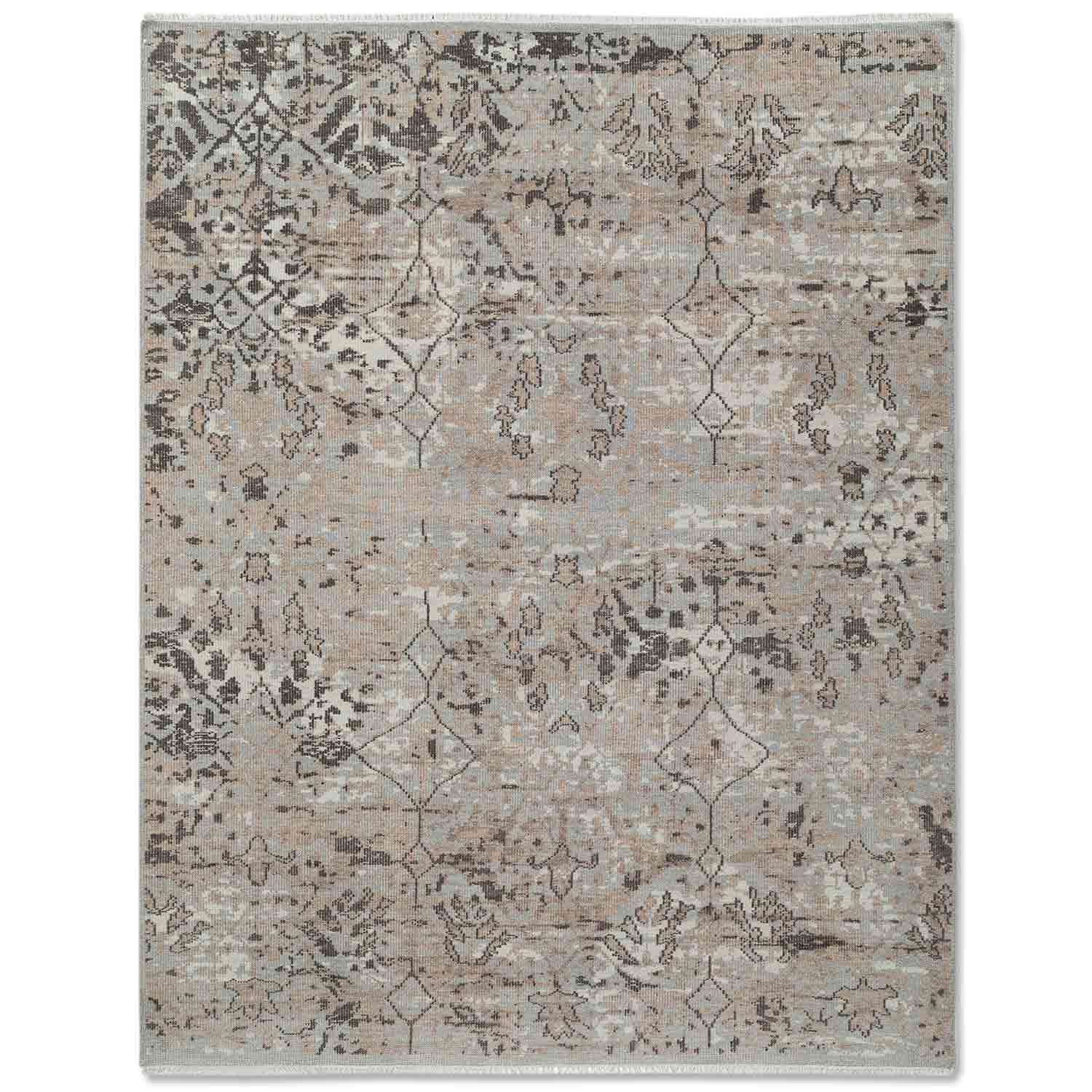 Anzura-5 Hand Knotted Woollen Rug - New Zealand Wool - Hand Knotted - Ajaypee Carpets