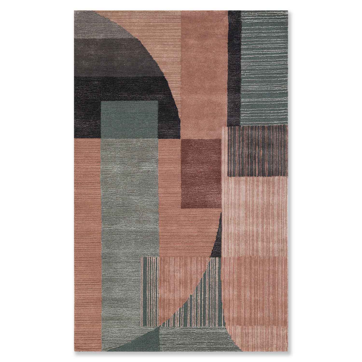 Apohis Hand Tufted Woollen And Viscose Rug - Wool & Viscose Blend - Hand Tufted - Ajaypee Carpets (Thumbnail 2)