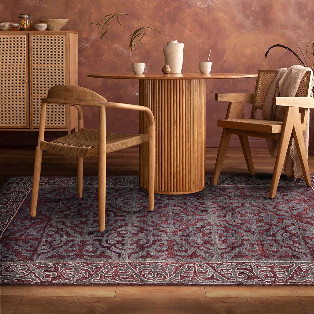 Applique Hand Tufted Woollen Rug - New Zealand Wool - Hand Tufted - Ajaypee Carpets