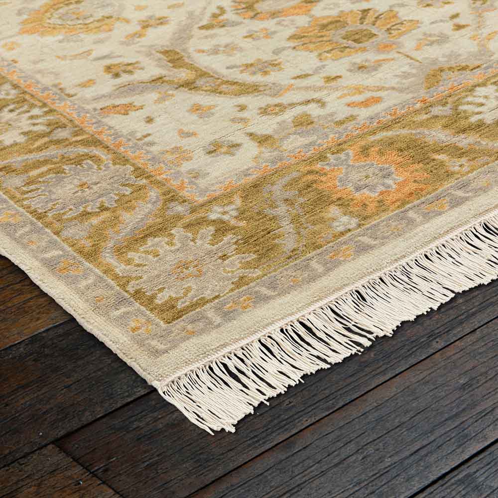 Arabesque Hand Knotted Wool Rug - New Zealand Wool - Hand Knotted - Ajaypee Carpets (Thumbnail 3)