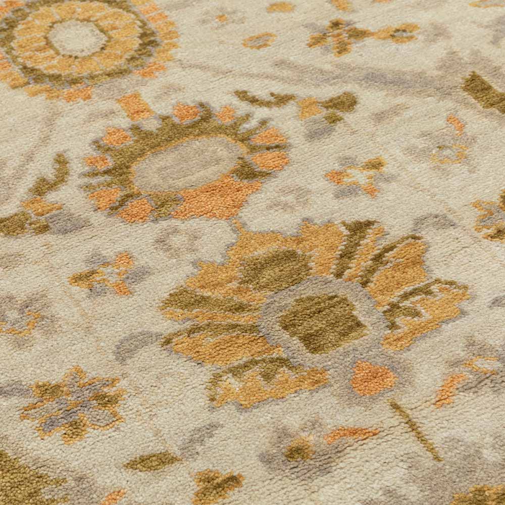 Arabesque Hand Knotted Wool Rug - New Zealand Wool - Hand Knotted - Ajaypee Carpets (Thumbnail 4)