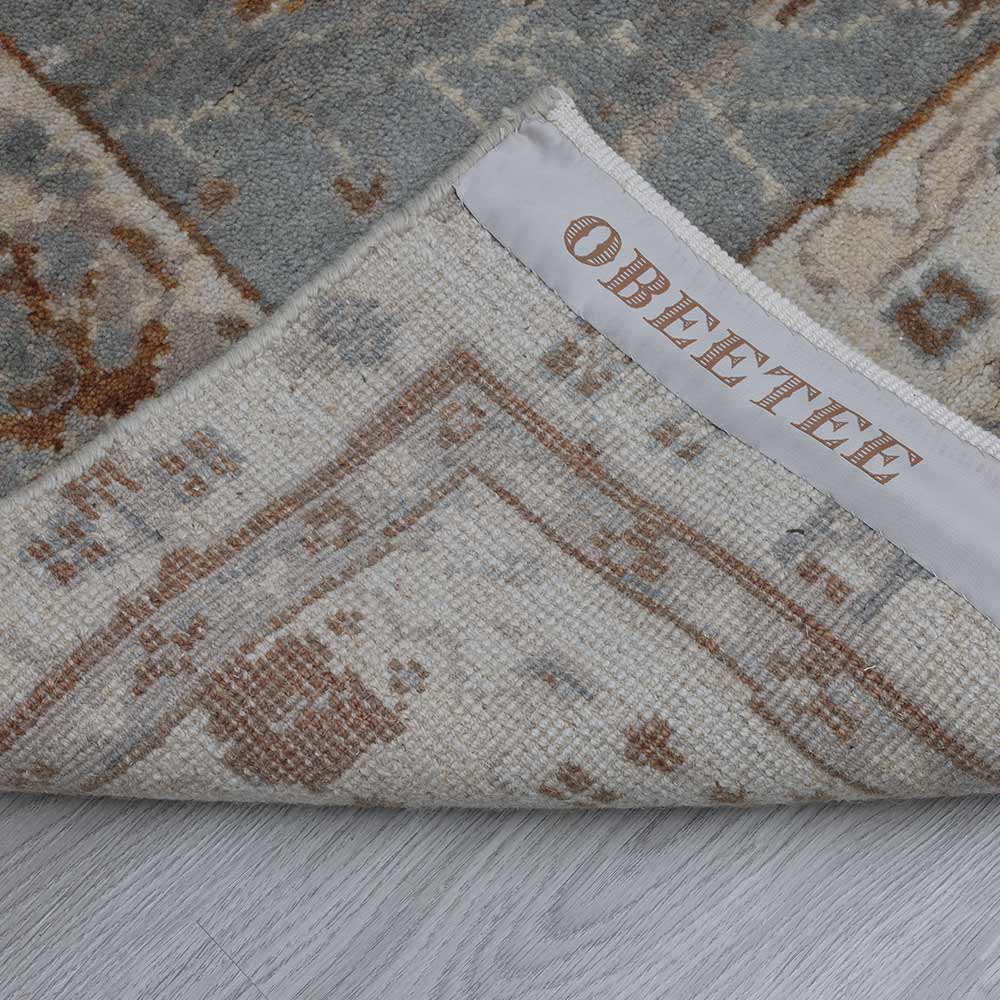 Archie Hand Knotted Woollen Rug - New Zealand Wool - Hand Knotted - Ajaypee Carpets (Thumbnail 4)