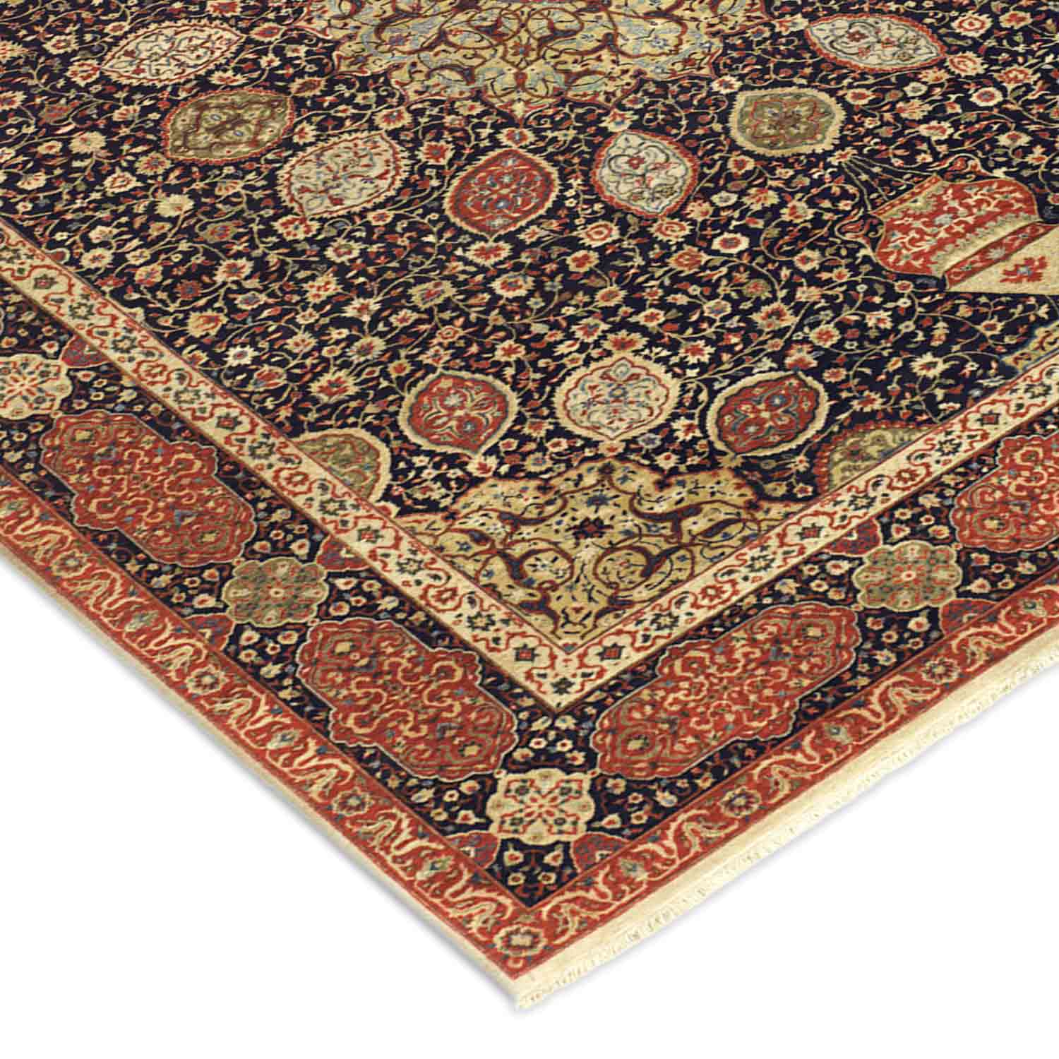 Ardebill Hand Knotted Woollen Rug - New Zealand Wool - Hand Knotted - Ajaypee Carpets (Thumbnail 3)