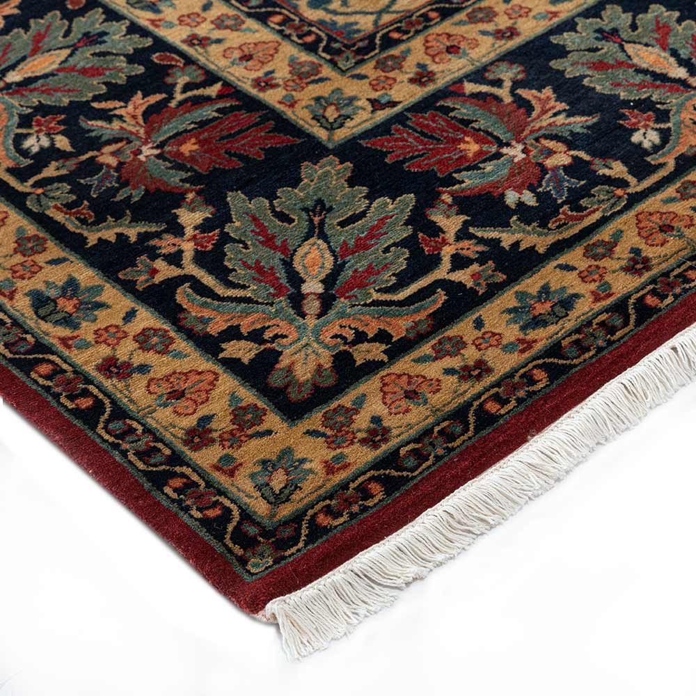 Ardibil Hand Knotted Woollen Rug - New Zealand Wool - Hand Knotted - Ajaypee Carpets (Detail)