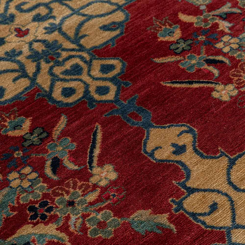 Ardibil Hand Knotted Woollen Rug - New Zealand Wool - Hand Knotted - Ajaypee Carpets (Thumbnail 3)