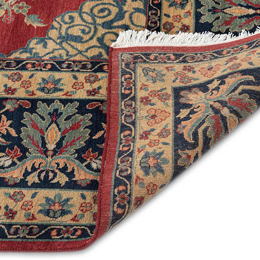 Ardibil Hand Knotted Woollen Rug - New Zealand Wool - Hand Knotted - Ajaypee Carpets (Thumbnail 4)