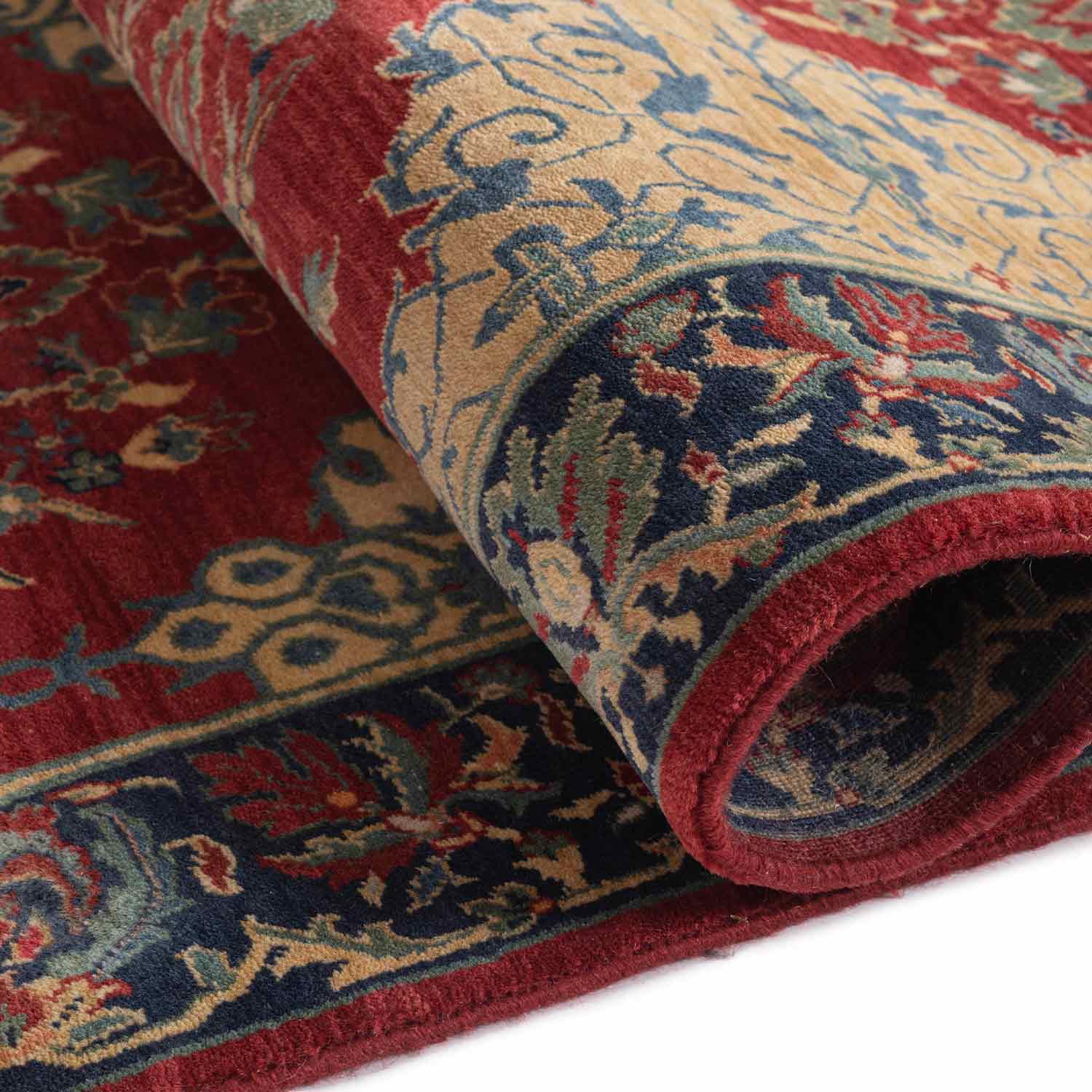 Ardibil Hand Knotted Woollen Runner - New Zealand Wool - Hand Knotted - Ajaypee Carpets (Thumbnail 4)