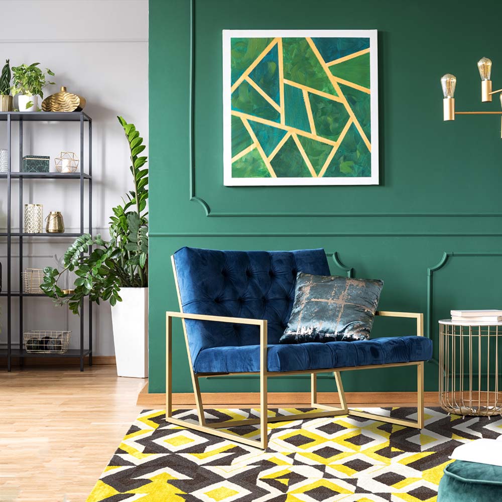 Argyle Hand Tufted Woollen and Viscose Rug - Wool & Viscose Blend - Hand Tufted - Ajaypee Carpets