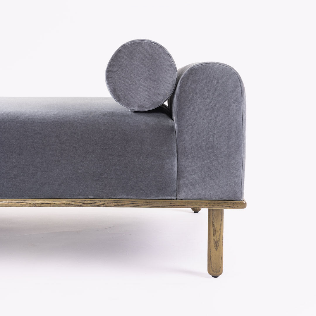 Arthur Daybed- Blush Grey - New Zealand Wool - Hand Knotted - Ajaypee Carpets (Thumbnail 3)