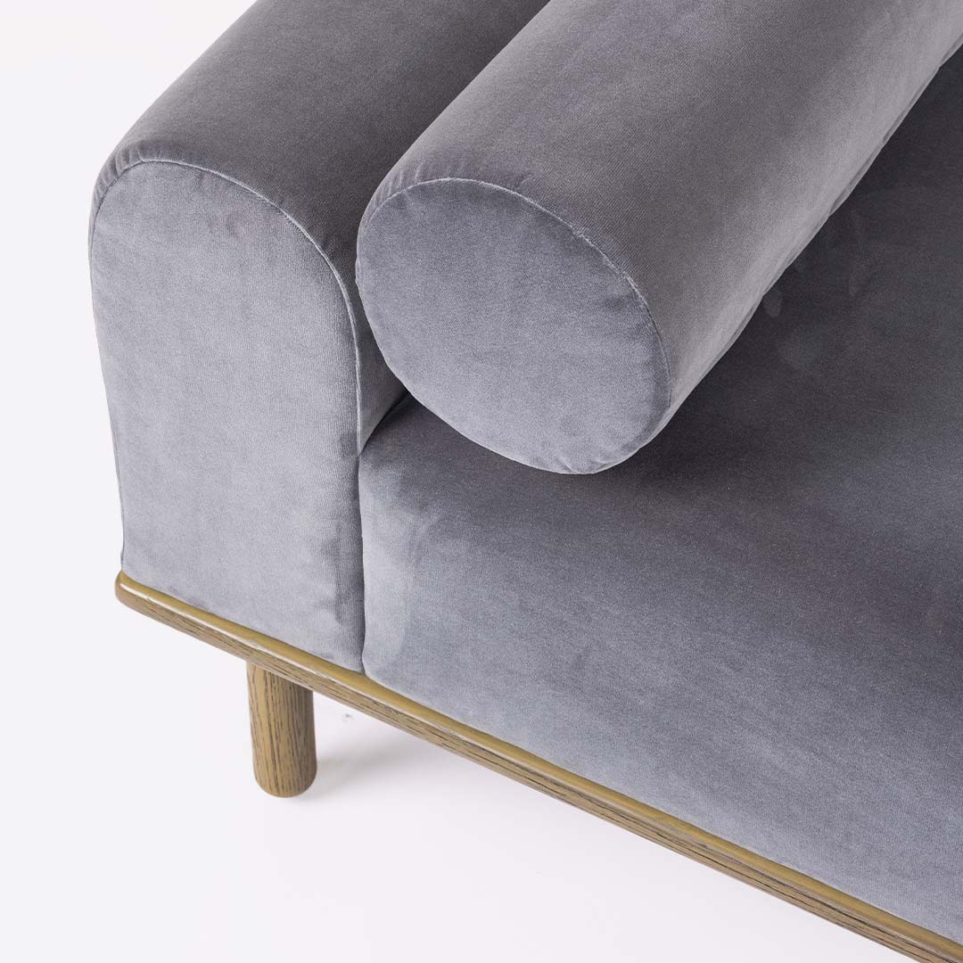 Arthur Daybed- Blush Grey - New Zealand Wool - Hand Knotted - Ajaypee Carpets (Thumbnail 4)