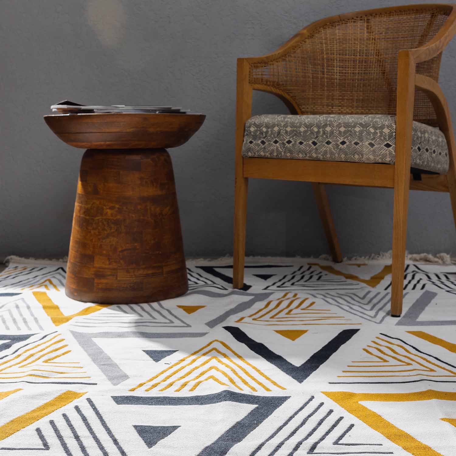 Arya Recycled Cotton Reversible Kilim – Cotton Kilim handmade carpet by Ajaypee Carpets