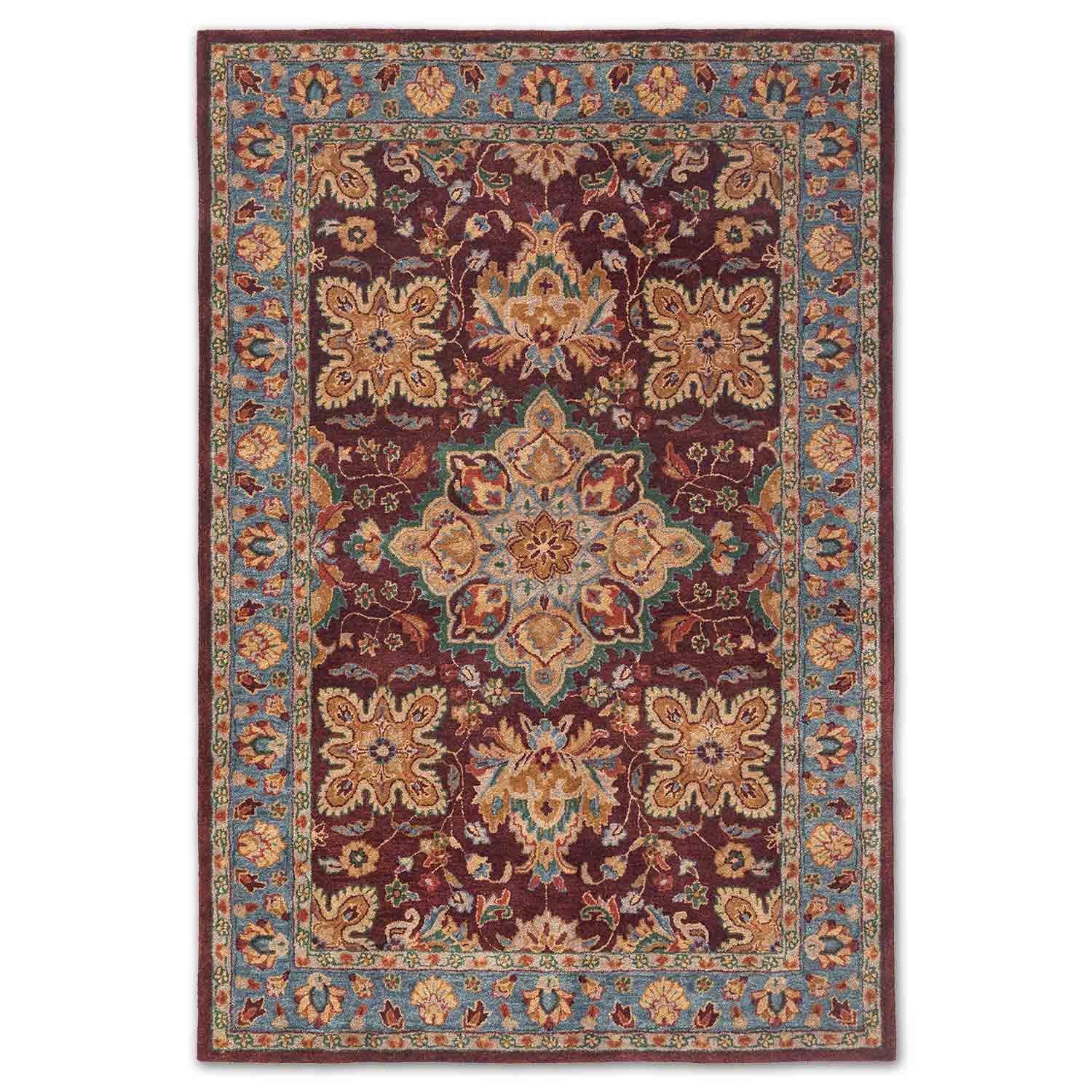 Arzu Hand Tufted Woollen Rug - New Zealand Wool - Hand Tufted - Ajaypee Carpets (Detail)