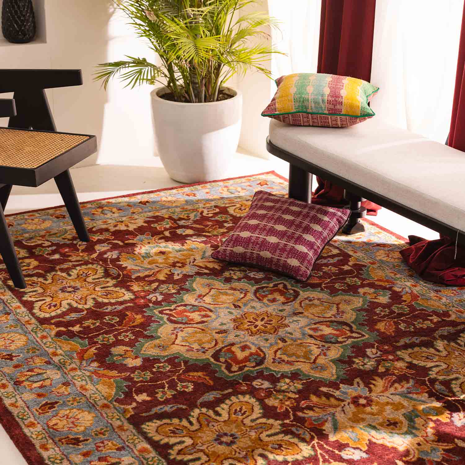 Arzu Hand Tufted Woollen Rug - New Zealand Wool - Hand Tufted - Ajaypee Carpets (Thumbnail 3)