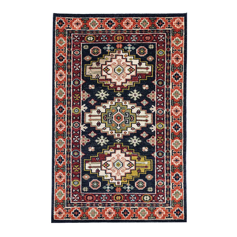 Asham Hand Knotted Woollen Rug - New Zealand Wool - Hand Knotted - Ajaypee Carpets