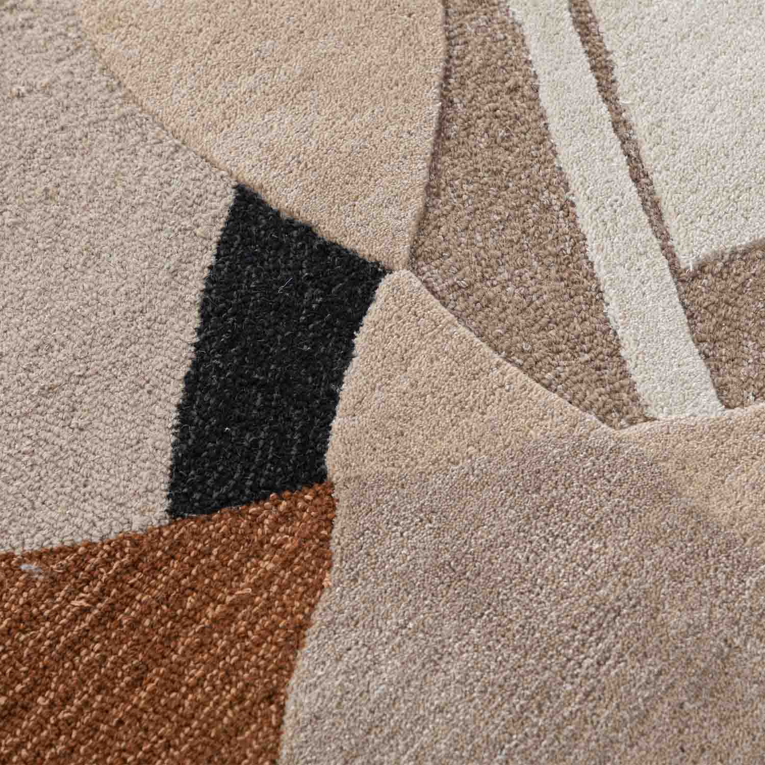 Aten Hand Tufted Woollen And Viscose Rug - Wool & Viscose Blend - Hand Tufted - Ajaypee Carpets (Thumbnail 4)
