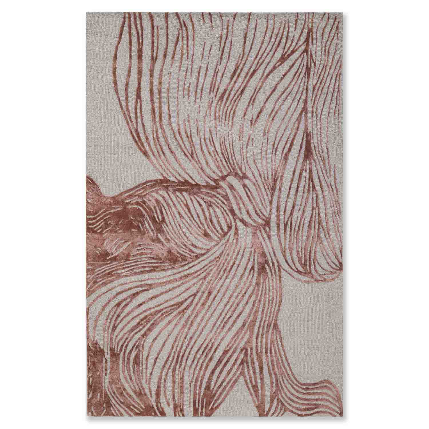 Aton Hand Tufted Woollen And Viscose Rug – Wool & Viscose Blend Hand Tufted handmade carpet by Ajaypee Carpets